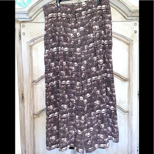 J Crew Wide Leg Pleated Trouser 100% Silk
